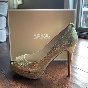 Michael Kors York Platform - Gold Glitter